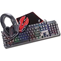 TekNmotion Nibiru 4-In-1 Gaming Bundle Keyboard, Mouse, Headset, Mousepad - PC