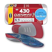 Dr. Scholl’s® Custom Fit® Orthotics 3/4 Length Inserts, CF 430, Customized for Your Foot & Arch, Immediate All-Day Pain Relief, Lower Back, Knee, Plantar Fascia, Heel, Insoles Fit Men & Womens Shoes