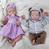 Bundle of Reborn Baby Dolls 18'' Levi and 20'' Loulou