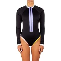 Hurley Color-Block Moderate Bodysuit Black Color-Block LG (US 10-12)