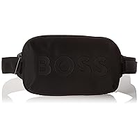 BOSS Men's Bold Logo Nylon Adjustable Belt Bag