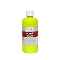 Handy Art Student Acrylic Paint 16 ounce, Fluorescent Yellow
