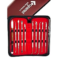 New Premium Wax Carving Tools Set – Stainless Steel Wax & Clay Sculpting Tools – Double Ended Dental and Wax Carvers Tools for Carving Modeling Sculpting and Shaping (Wax Carver Set of 10)