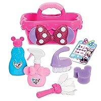 Disney Junior Minnie Mouse Sparkle N’ Clean Caddy, Dress Up and Pretend Play