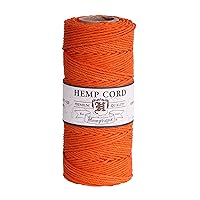 Hemptique 100% Hemp Cord Spool - #20 (1mm Thick) 205ft - Great for Beading, Jewelry Making, Macramé, Scrapbooking, Crafting & More - Green