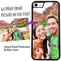 iPhone 8, Photo Phone Case Compatible with iPhone 8 [4.7 inch] Personalized Your Picture or Image Printed On The Case Protective Case IP8 Black
