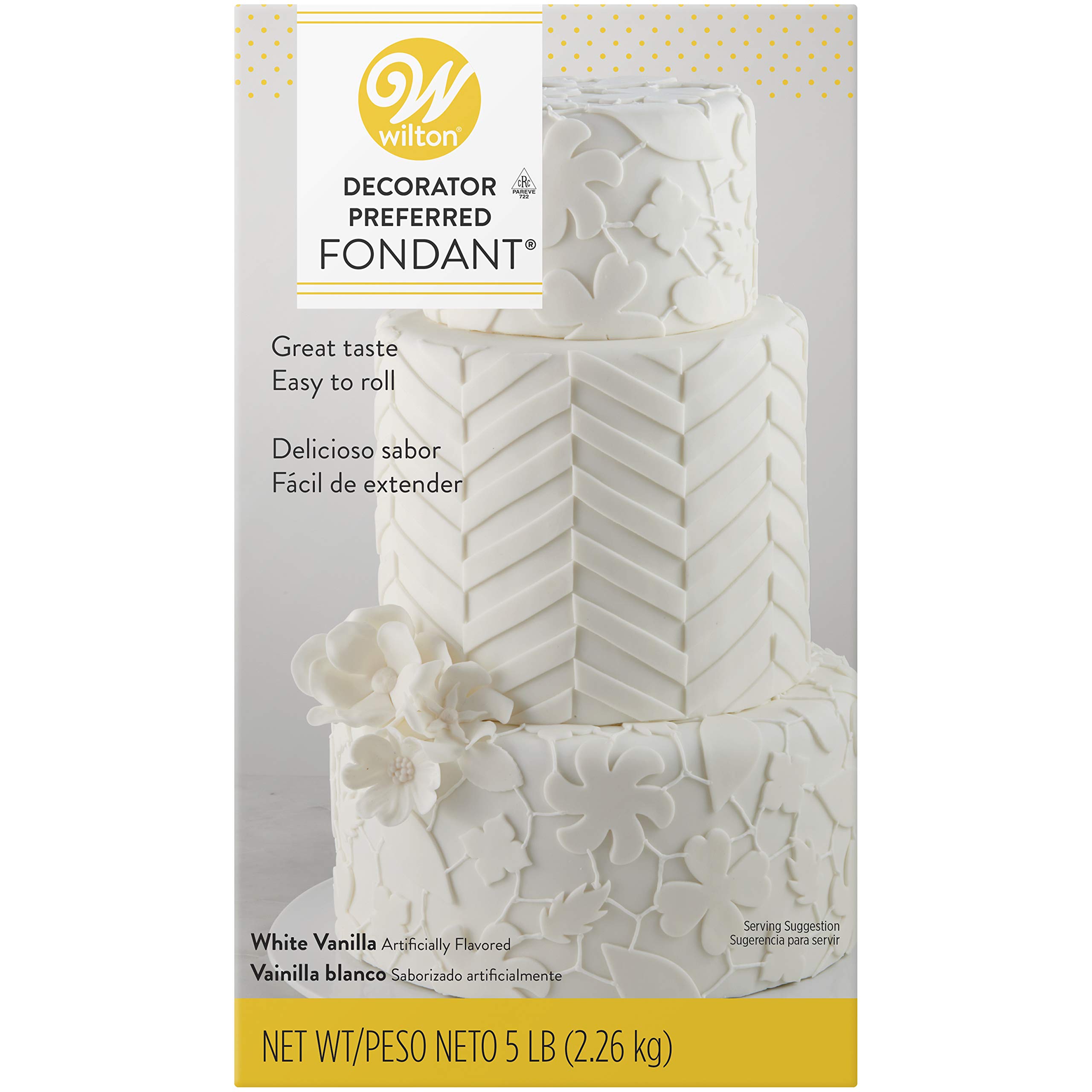 Wilton Decorator Preferred White Fondant for Cake Decorating, 5 lb