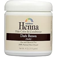 Henna Hair Color and Conditioner, Dark Brown, 4 Ounce