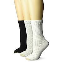 GOLDTOE Women's Ultra Soft and Cozy Crew Socks, 3-Pairs