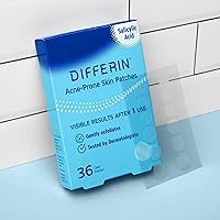 Differin Acne-Prone Skin Patches for Early-Stage Imperfections, Formulated with Salicylic Acid and Centella, Fast Triple Action Power Patch for Day & Night, Dermatologist Tested, 36 Count