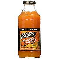 Mistic Orange-Carrot Juice 16 Fl Oz (12 Bottles)