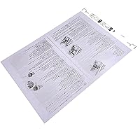 20pcs X B12B813431 4T8624 Carrier Sheets B12B819051 Sheet Compatible with Epson A4 Scanner Scan A3 B4 Flimsy Fragile Odd-Sized Newspaper Torn Clipping Folded Paper Magazine Receipt Wrinkled