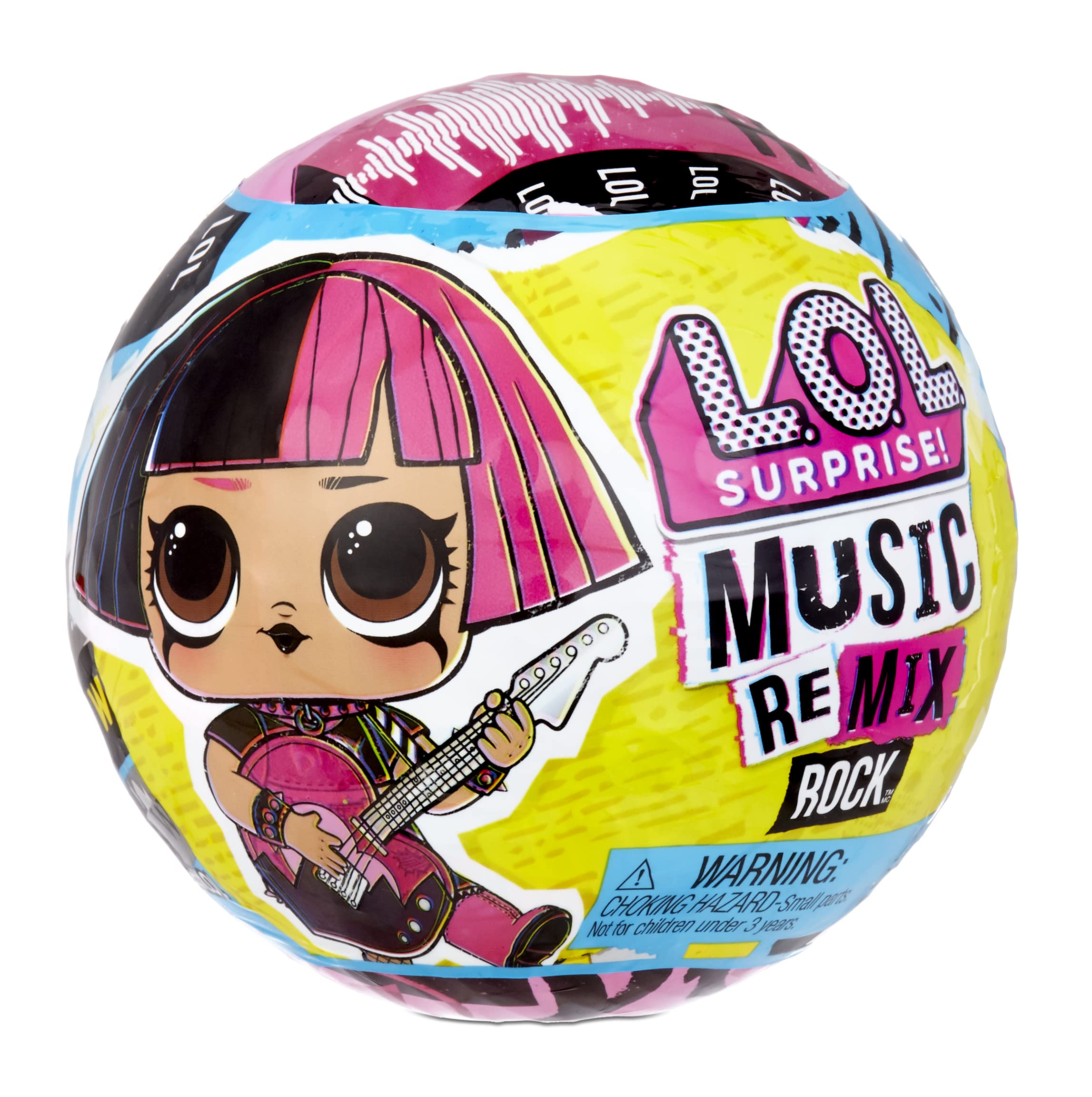 L.O.L. Surprise! Remix Rock Dolls Lil Sisters with 7 Surprises Including Instrument - Collectible Doll Toy, Gift for Kids, Toys for Girls and Boys Ages 4 5 6 7+ Years Old, Multi color