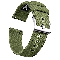 Ritche Canvas Quick Release Watch Band 18mm 20mm 22mm Replacement Watch Straps for Men Women, Valentine's day gifts for him or her
