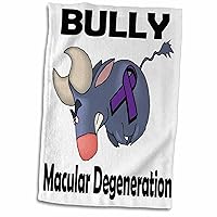 3dRose Bully Macular Degeneration Awareness Ribbon Cause Design - Towels (twl-114319-1)