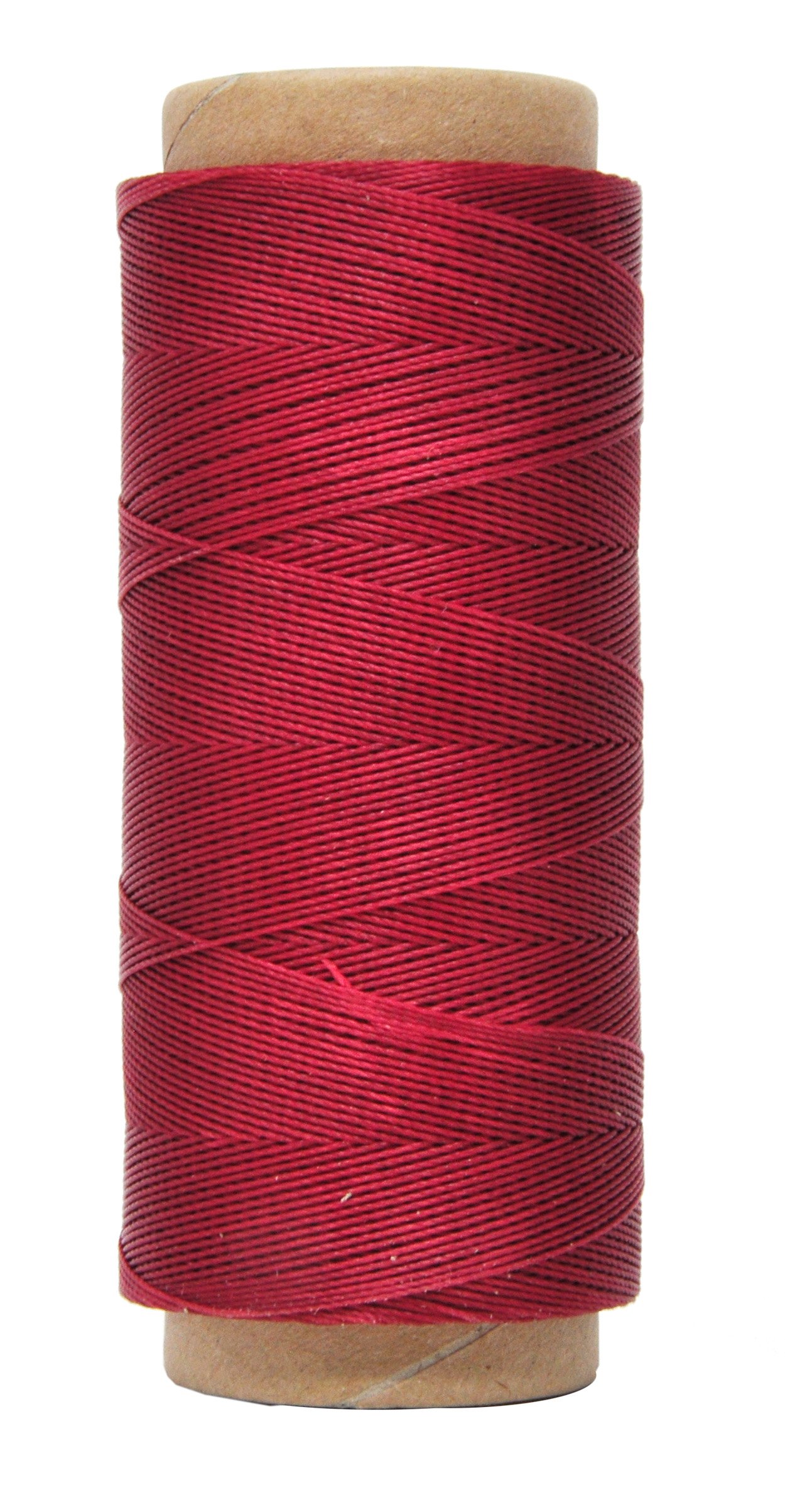 Round Waxed Thread for Leather Sewing - Leather Thread Wax String Polyester  Cord for Leather Craft Stitching Bookbinding by Mandala Crafts 0.45mm 219