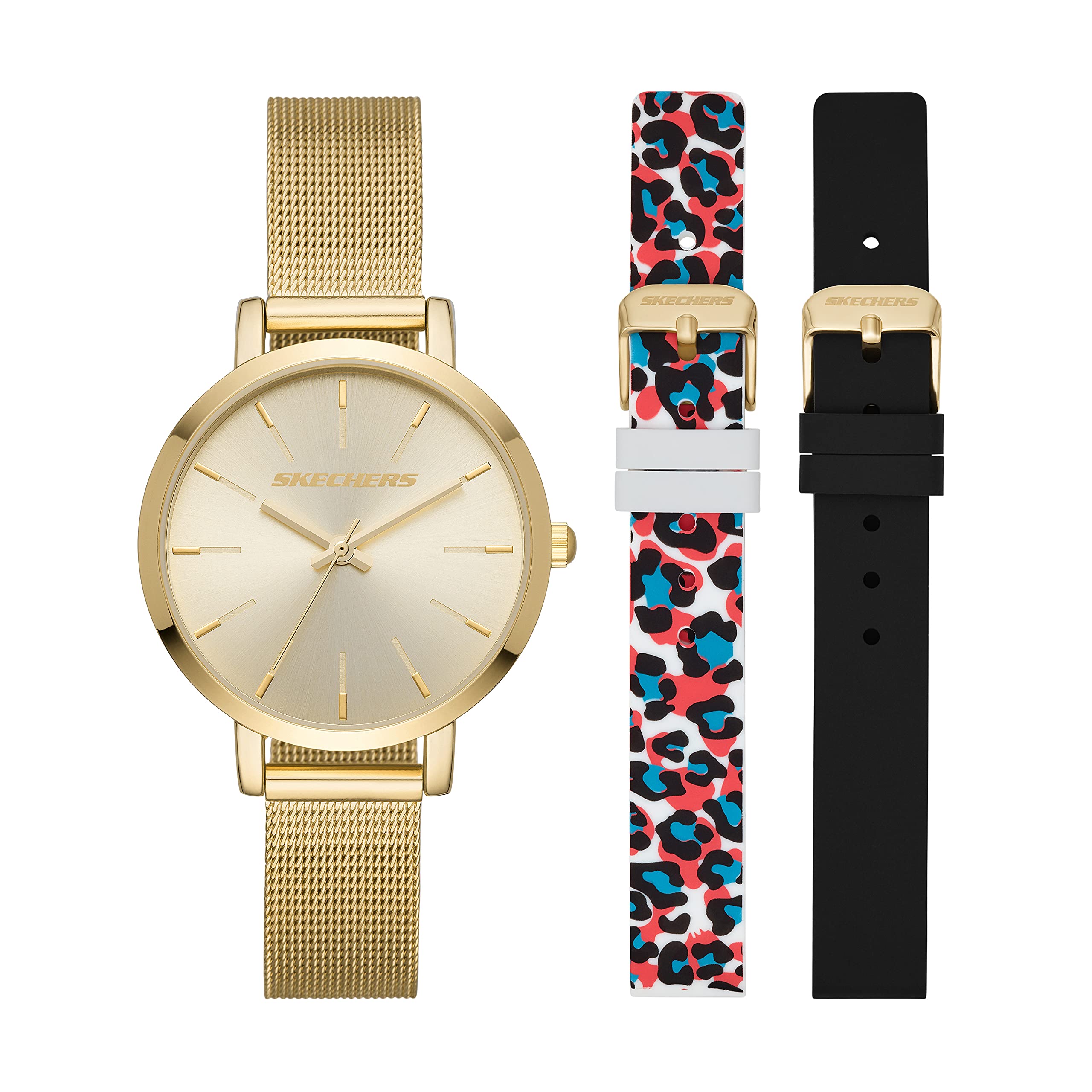Skechers Women's Quartz Watch and Interchangeable Band Gift Set