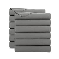 Arkwright Polar Fleece Throw Blankets Bulk - (Pack of 12) Ultra Soft Cozy Blanket for Car, Camping, Couch, Office, Outdoor, Home, and Bed, 50 x 60 in, Grey