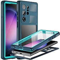 BEASTEK Galaxy S23 Ultra Waterproof Case, SRE Series Shockproof Dustproof IP68 Underwater Case, with Built-in Screen Protector Anti-Scratch 360 Cover, for Samsung Galaxy S23 Ultra (6.8'') (Teal)