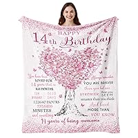 Gifts for 14 Year Old Girl, 14 Year Old Girl Gifts Birthday Blanket 50