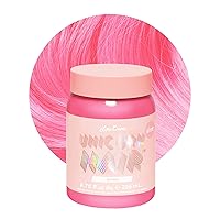 Lime Crime Pastel Colored Unicorn Hair Tint, Bunny (Pastel Baby Pink) - Damage-Free Semi-Permanent Hair Color Conditions & Moisturizes - Temporary Hair Dye Kit Has Sugary Citrus Vanilla Scent - Vegan