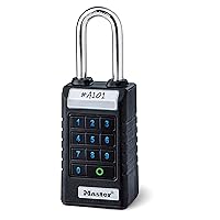 Master Lock 6400EURLJENT Professional Bluetooth Smart Padlock [Bluetooth Compatible with Smartphones] [Long Shackle] [Weatherproof]