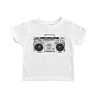 Retro Music Toddler Shirt/Boombox/Unisex Toddler Crew Neck Tee