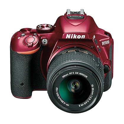 Nikon D5500 DX-format Digital SLR w/ 18-55mm VR II Kit (Red)