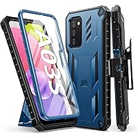 SOiOS for Samsung Galaxy A03s Case: Military Grade Rugged Drop Proof Protection Cases with Kickstand | Heavy Duty Protective Cell Phone Holster Cover | Durable Matte Textured Shockproof TPU Protector