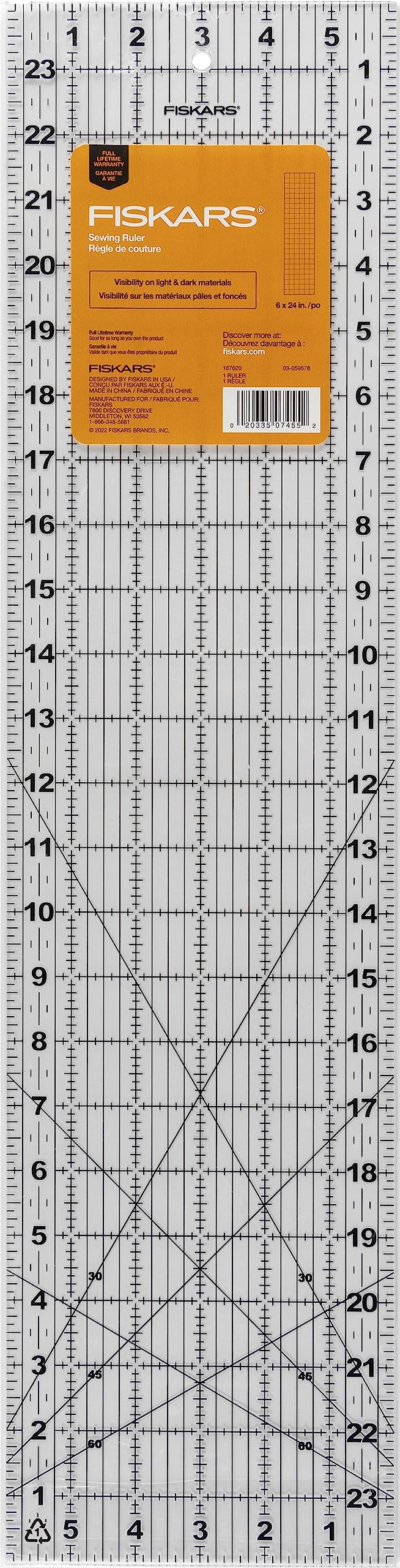 Fiskars® Sewing Ruler (6 in. x 24 in.)
