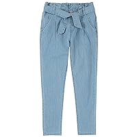 HUDSON Girls' Pull-on Jeans, Stretch Denim Pants with Elastic Waistband, High Rise Waist