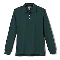 French Toast Pique Polo School Uniform Shirt with Long Sleeves for Boys and Girls