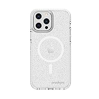 Prodigee Superstar Clear + Mag | Apple iPhone 14 &13 Case | Sparkle Glitter |Drop Tested |Wireless Charging Compatible| Shockproof | 6.1 inch