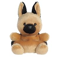 Aurora® Adorable Palm Pals™ Hans German Shepherd™ Stuffed Animal - Pocket-Sized Play - Collectable Fun - Brown 5 Inches