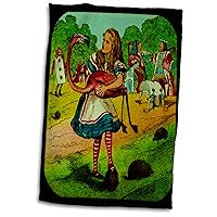3D Rose Alice in Wonderland Golfing TWL_27556_1 Towel, 15