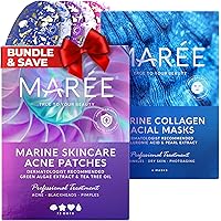 MAREE Clear Complexion Skincare Bundle - Pimple Patches for Face, Acne Treatment, and Skin Moisturizer Collagen Cream for Healthy and Smooth Skin - Get 25% Off on Hydrating Skincare Routine