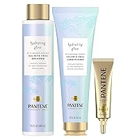 Pantene Shampoo and Conditioner Set, plus Hair Mask Rescue Shot Treatment, with Baobab Essence, Nutrient Blends Hydrating Glow, Sulfate Free