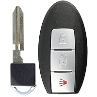 KeylessOption Keyless Entry Remote Smart Car Key Fob for Nissan Leaf, Quest, Juke, Cube, Versa Note CWTWB1U808