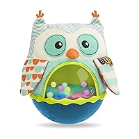 B. baby- Owl Be Back- Baby Toy- Crawling- Tummy Time- Sensory & Musical Toy for Babies- Wobbling Toy with Colorful Balls – 6 Months