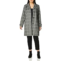Vince Camuto Women's Mixed Fabric Wool Coat