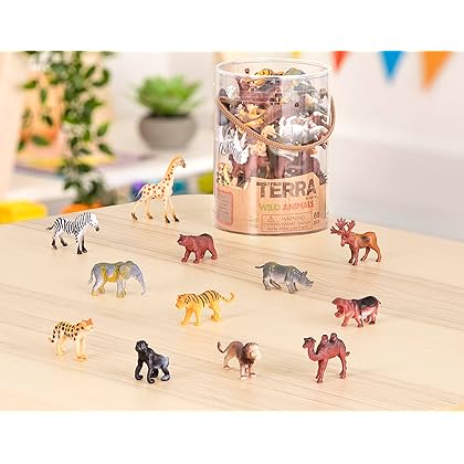 Terra by Battat – Assorted Miniature Wild Animal Toys For Kids 3+ (60 Pc) Multi, 2