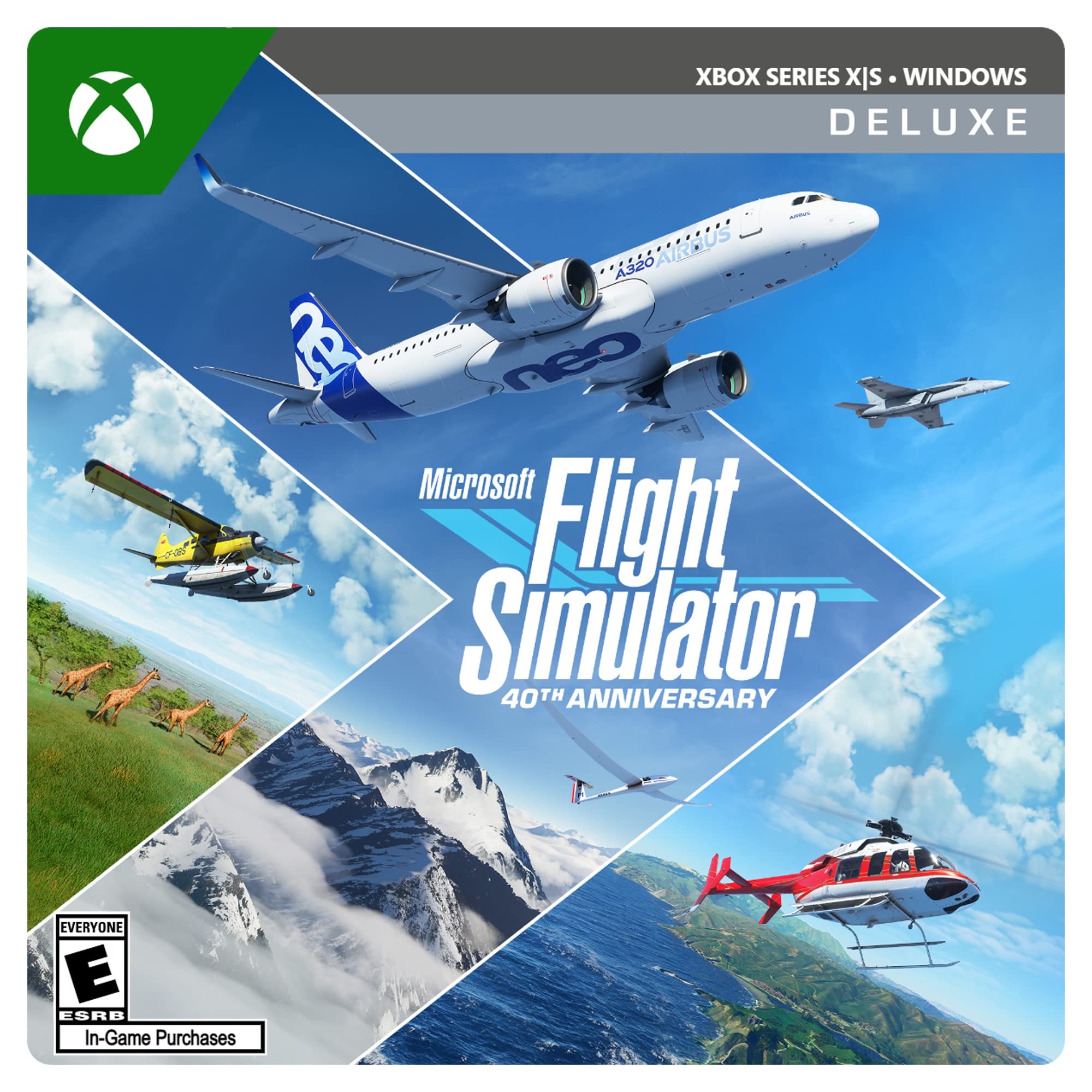 Microsoft Flight Simulator 40th Anniversary Deluxe: Xbox Series X|S & Windows [Digital Code]