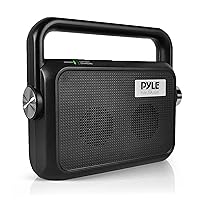 Wireless Portable Speaker Soundbox - 2.4ghz Full Range Stereo Sound Digital TV MP3 iPod Analog Cable w/ Headset Jack Voice Enhancing Audio Hearing Assistance - PTVSP18BK