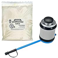 Southern Homewares Diatomaceous Earth Food Grade Powder 5lb Bag & Hand Bellows Powder Duster – Anti-Caking Agent