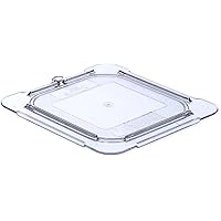 Carlisle FoodService Products 10316U07 StorPlus Sixth Size Polycarbonate Universal Flat Surface Food Pan Lid, Clear