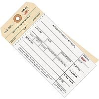 Inventory Tags, 2 Part Carbonless Stub Style #8, (0001-0499), 6 1/4