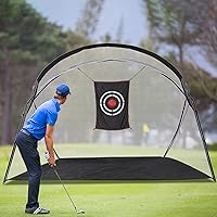Golf Net for Indoor Use - Golf Net for Backyard Driving, Indoor Golf Practice Net, Golf Practice Net for Outdoor Use, Practice Golf Hitting Net with Target, 10x7x5.5ft Golf Driving Net for Backyard