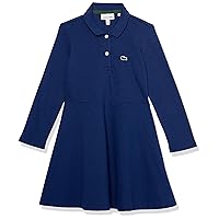 Lacoste Girls' Polo Collar Piqué Dress