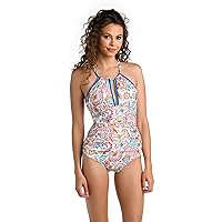 La Blanca Women's Standard High Neck One Piece Swimsuit