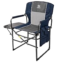 Folding Camping Chair High Back Padded Lawn Chair